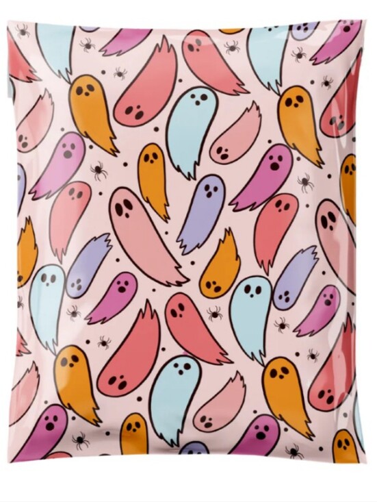 poly lush Other - PolyMailers 10" By 13" Ghost Party Pink Background Halloween Polymailers 10ct